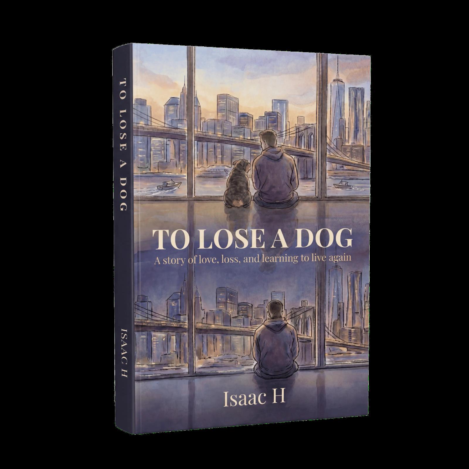 To Lose a Dog book cover featuring Franki the English Bulldog